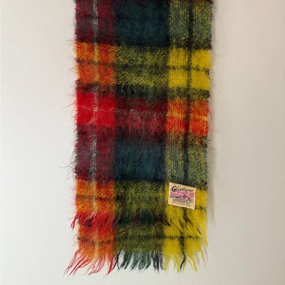 Plaid Wool Scarf - Picture 3 of 6